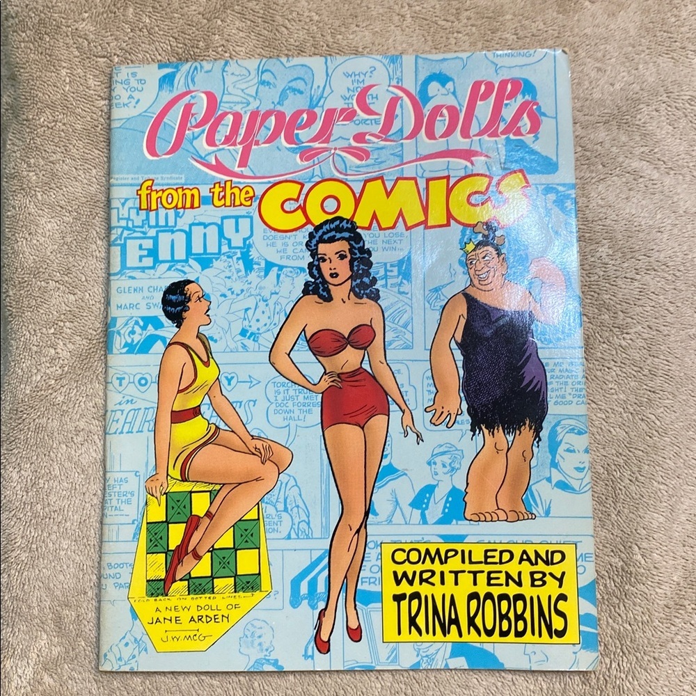 Vintage Paper Dolls From The Comics 1987 Trina Roberts Signed by Author Pin Ups
